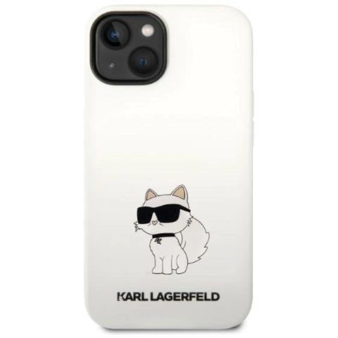 Karl Lagerfeld Klhmp14msnchbch Iphone 14 Plus 6,7 Custodia Bianca /bianca In Silicone Choupette Magsafe - Foto 2