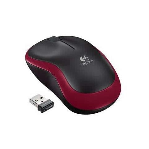 Mouse Wireless M185 Colore Nero / Rosso  - Foto 2