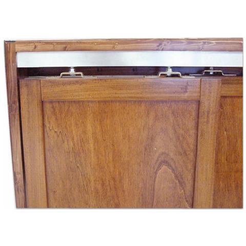 Binario per porta scorrevole completo di accessori misura 200 cm portata 80 kg - Foto 1