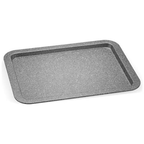 Teglia antiaderente rettangolare 38x27x2 cm alluminio grigio - Foto 2