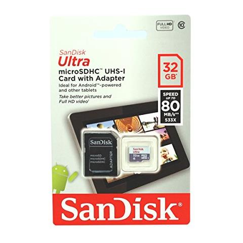Ultra microSDHC UHS 32GB 80MB / s+Adatt. SDSQUNS-032G-GN6TA - Foto 1