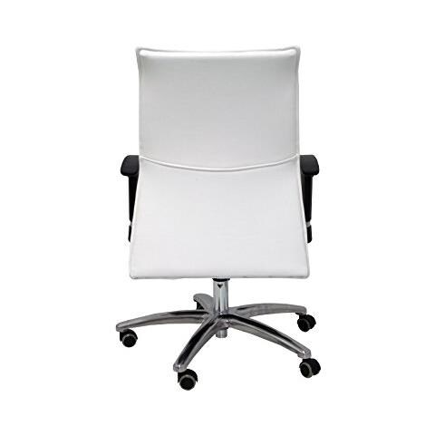 Poltrona Albacete Confidente Similpelle Sedie Da Ufficio Talla Unica Bianco - Foto 2