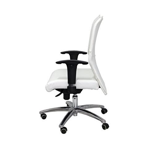 Poltrona Albacete Confidente Similpelle Sedie Da Ufficio Talla Unica Bianco - Foto 4
