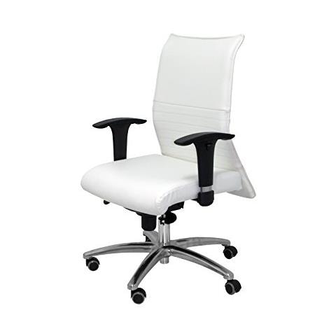 Poltrona Albacete Confidente Similpelle Sedie Da Ufficio Talla Unica Bianco - Foto 1
