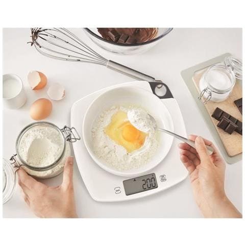 Bilancia Da Cucina Bc1000v1 Compliss, Bilancia Da 5 Kg / 1 G, Grande Piattaforma In Plastica, Funzione Tara, Display Lcd - Foto 2