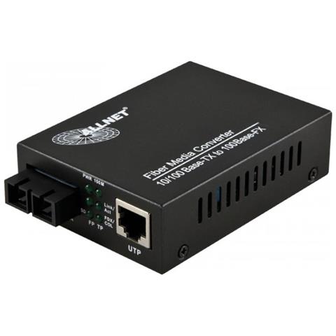 ALL-MC106-SC-SM 100Mbit / s 1310nm Modalità singola Nero convertitore multimediale di rete - Foto 1