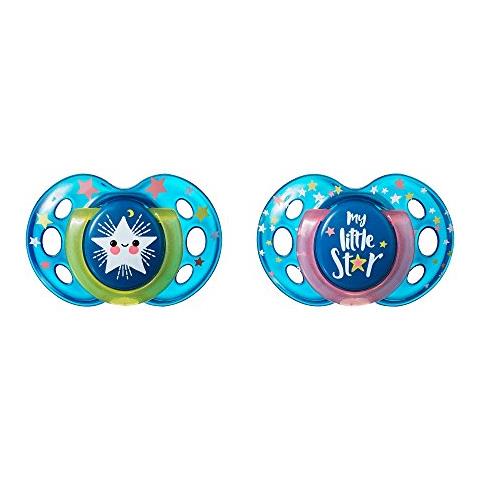 Night Time Night baby pacifier Ortodontico Silicone Multicolore - Foto 1