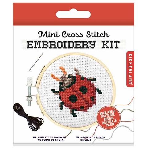 Kit Ricamo - Disegno Coccinella - Ø 8cm - Foto 2