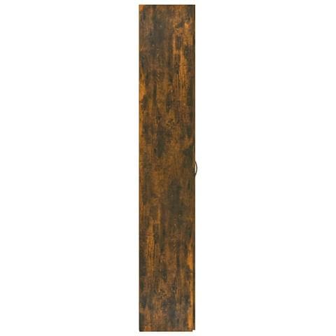 Armadio Per Ufficio Rovere Fumo 60x32x190 Cm Legno Multistrato - Foto 2