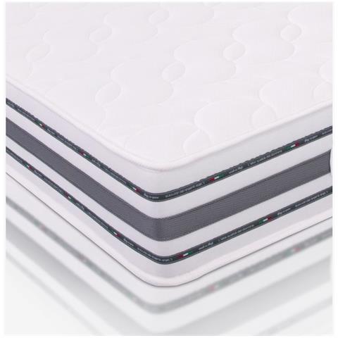 Materasso Singolo 90x200 cm a Molle Bonnel e Memory, alto 26 cm - Box System, Traspirante | Rubino - Foto 5
