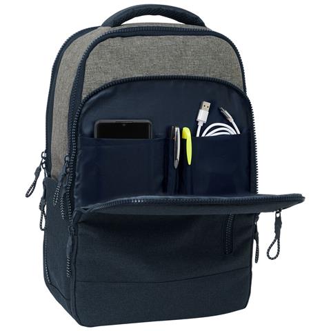 Zaino Per Portatile Kappa Dark Navi Grigio Blu Marino 29 X 44 X 15 Cm - Foto 7