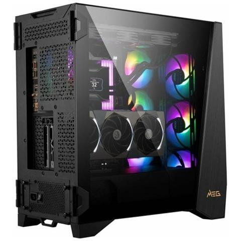 Case Computer Desktop Atx Msi Meg Prospect 700r Nero - Foto 1