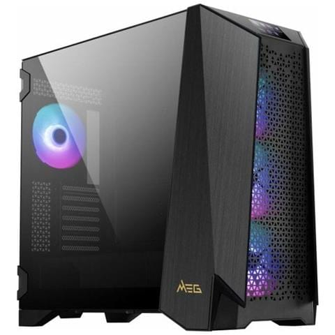 Case Computer Desktop Atx Msi Meg Prospect 700r Nero - Foto 2