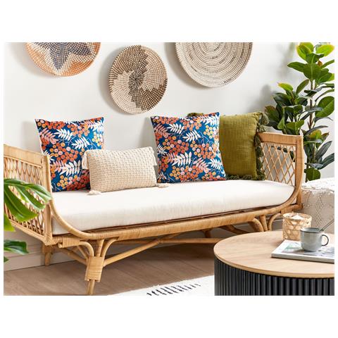 Set Di 2 Cuscini Sumac Velluto 45 X 45 Cm Multicolore Trama Di Piante - Foto 1