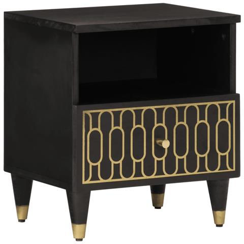 Comodini 2pz 40x33x46 Cm In Legno Massello Di Mango - Foto 2