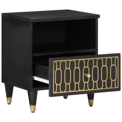 Comodini 2pz 40x33x46 Cm In Legno Massello Di Mango - Foto 3