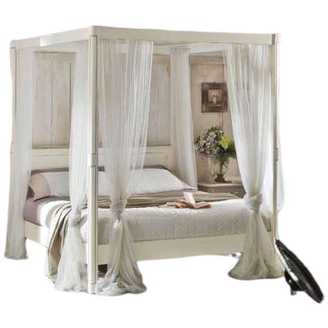 Letto Matrimoniale Shabby A Baldacchino 179x213x210 - Foto 1