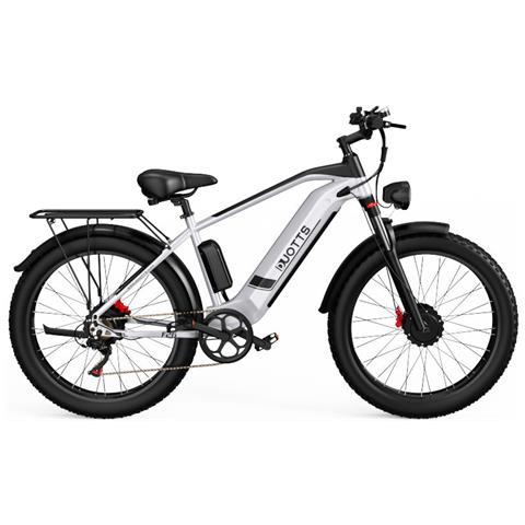 F26 Bicicletta Elettrica - Motori Da 750w*2 Batteria Da 840wh Autonomia 50km - Bianco Argento - Foto 1