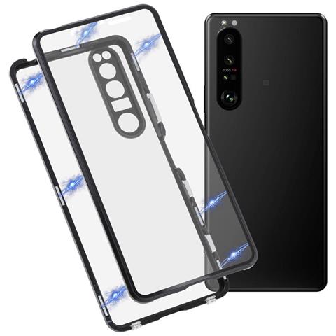 Custodia Magnetica Per Telefono Fronte-retro Con Protezione Per Lo Schermo, Protezione Della Privacy Sony Xperia Iii - Foto 4