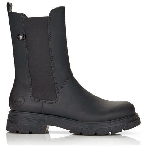 Black Casual Closed Booties Stivaletti Sintetico E Tessile Scarpe Donna Nero Eu 36, Z9180-02 - Foto 1