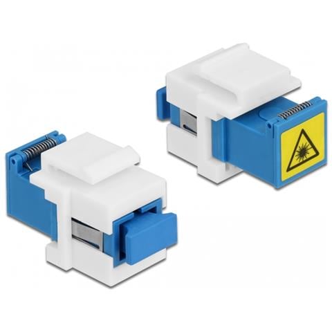 DeLOCK Modulo Keystone SC Simplex femmina per SC Simplex femmina con protezione laser flip all'interno - Foto 1