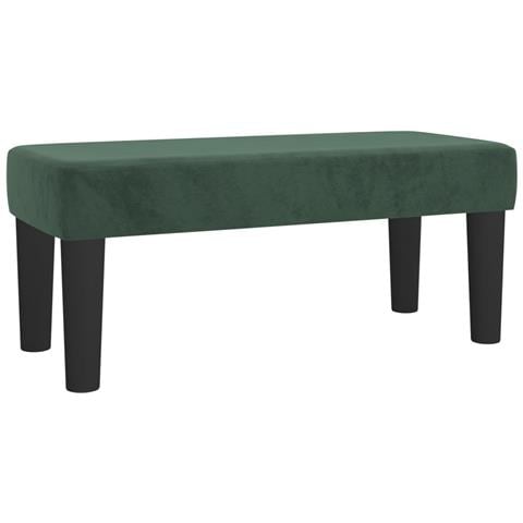 Panca Verde Scuro 70x30x30 Cm In Velluto - Foto 2