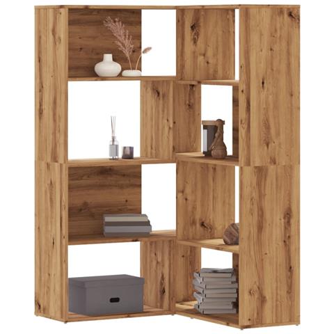 Libreria 4 Ripiani Rovere Artigianale 85x85x140 Cm Truciolare - Foto 1