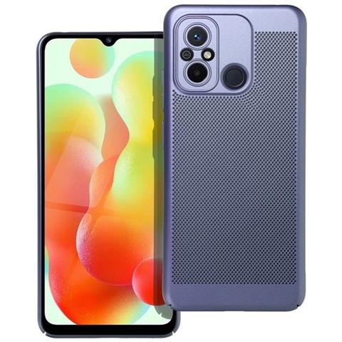 Custodia Back Cover Shell Rigida Antiscivolo Traforata Per Xiaomi Redmi 12c Blu - Foto 1