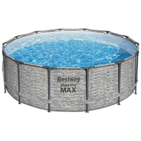 Piscina Fuori Terra - In Giro - 427x122 Cm - Grigio - Include Accessori Coordinati Cb32 - Foto 2