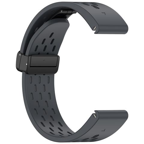 Cinturino In Silicone Per Garmin 20 Mm - Bianco Grey - Foto 4