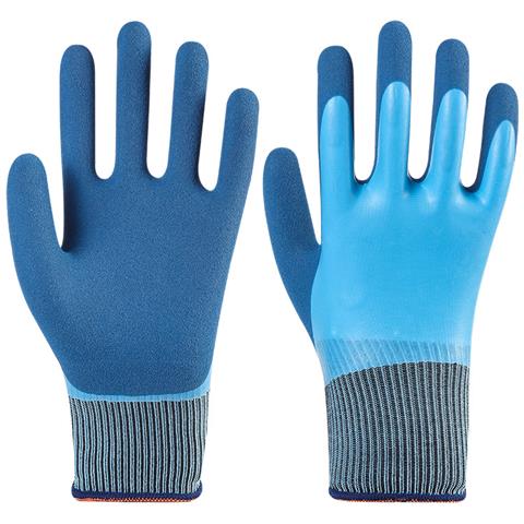 2 Paia Di Guanti Da Lavoro Edili - Nylon Rivestito In Lattice - Foto 1
