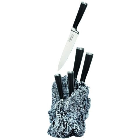 Excalibur Ceppo Con 5 Coltelli In Acciaio Inossidabile - Foto 1