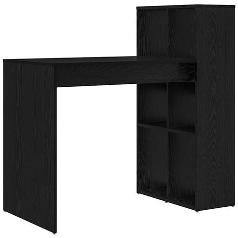 Scrivania Rovere Nero Truciolare Piccola Stoccaggio - Foto 1