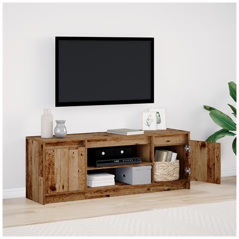 Mobile TV con LED Legno Old 139.5x34x50 cm Legno Ingegnerizzato - Foto 2