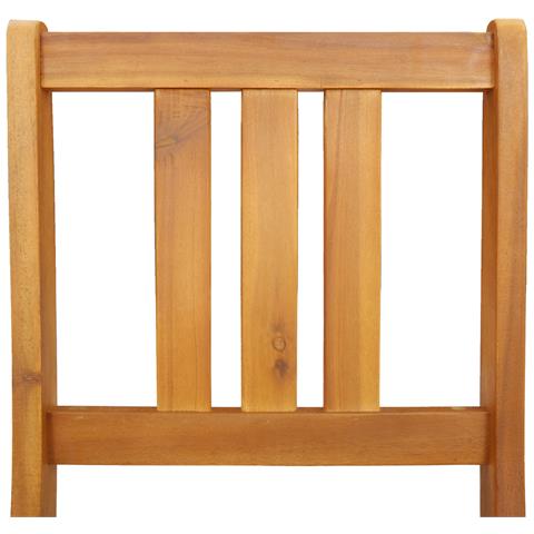 Sedie da Giardino Pieghevoli 6 pz 36x46x86 cm Legno Massello di Acacia - Foto 9