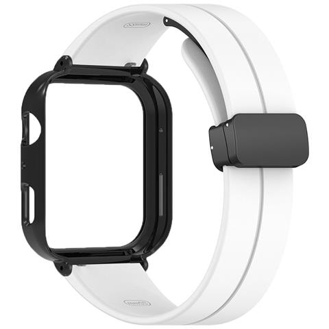 Cinturino Di Ricambio In Silicone Bianco Con Chiusura Magnetica Compatibile Con Huawei Band Fit 4 - Foto 1
