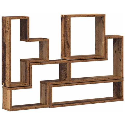 Cubo da Parete Legno vecchio 96 x 12 x 64 cm Legno multistrato - Foto 1