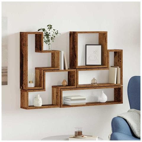 Cubo da Parete Legno vecchio 96 x 12 x 64 cm Legno multistrato - Foto 2