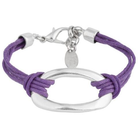 Bracciale Viola Con Zama Centrale In Argento - Foto 1