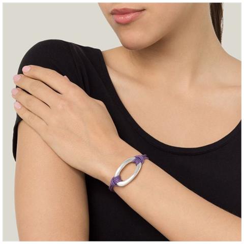 Bracciale Viola Con Zama Centrale In Argento - Foto 2