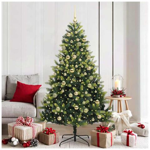 Albero di Natale Artificiale a Cerniera con 300 LED 180 cm - Foto 2