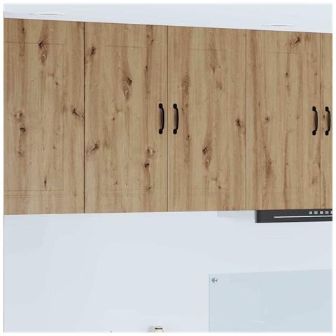 Pensile cucina con porta Rovere artigianale 80 x 31 x 80 cm - Foto 2