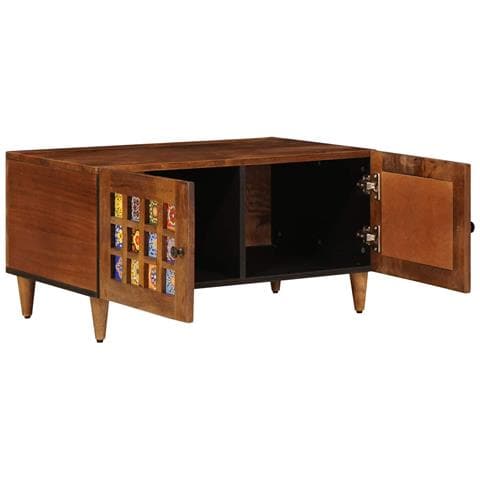 Tavolino da salotto Marrone 80 x 50 x 40 cm - Foto 2