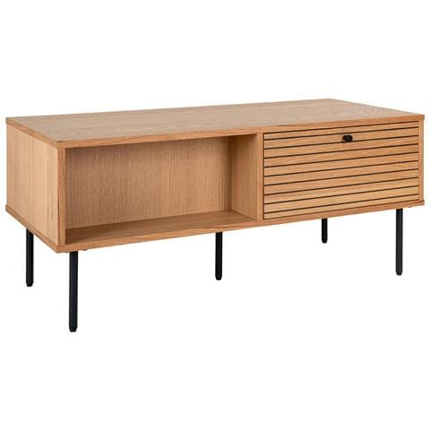 Tavolino Kyoto-marrone-legno-100x50x45 Cm - Foto 1