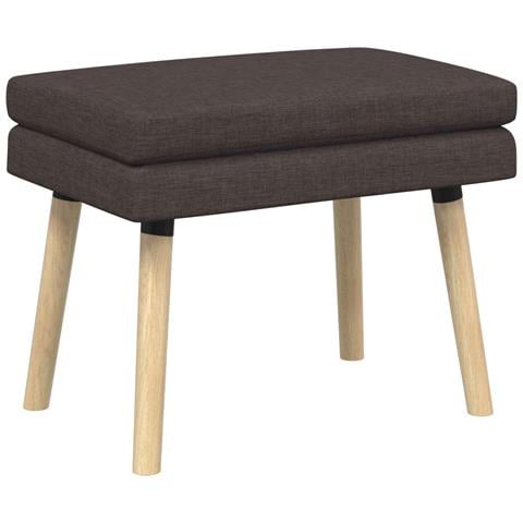 Panchina a doppio strato Marrone Scuro 60 x 40 x 46 cm Tessuto - Foto 1