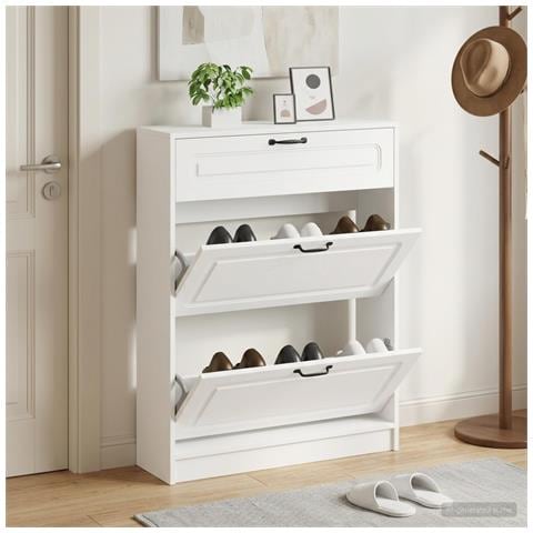 Mobile per scarpe UTRECHT 78 x 24 x 100 cm Legno ingegnerizzato - Foto 2