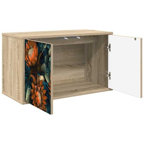 Mobile TV da Parete LOCHEM 69 x 33 x 40 cm Rovere Sonoma - Foto 2