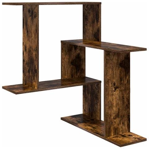 Scaffale da parete Rovere Fumo 67 x 67 x 87 cm - Foto 1