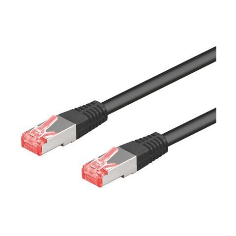 ICOC U6AG-005-BK - Cavo di rete Patch in Rame Cat. 6A Nero UTP 0,5 mt - Foto 1
