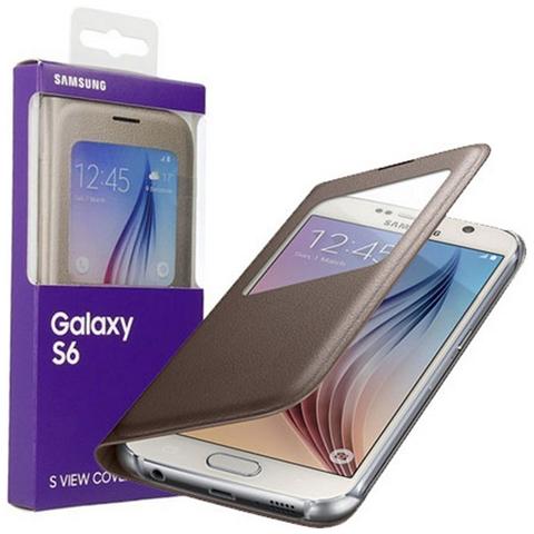 Custodia Booklet per Galaxy S6 - Colore Gold  - Foto 2